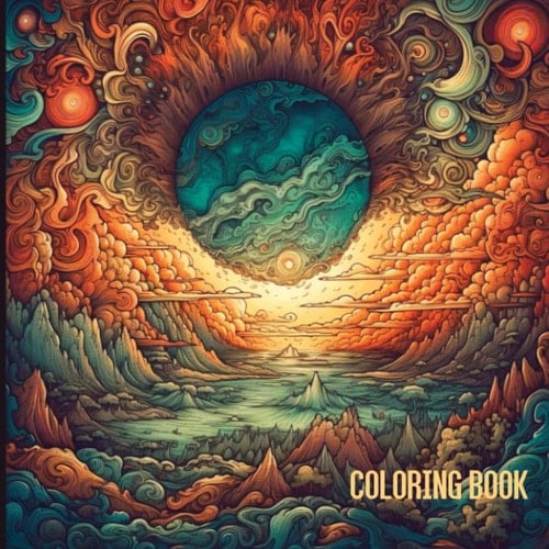 Coloring Book: Mandalas & Patterns, Designs for Stress Relief and Relaxation, Nature & Castles