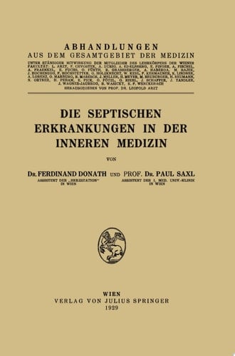 Die Septischen Erkrankungen in der Inneren Medizin