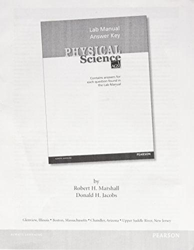 Ags Physical Science 2012 Lab Manual Answer Key Grades 6/12