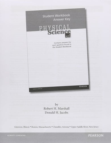 Ags Physical Science 2012 Student Workbook Answer Key Grades 6/12