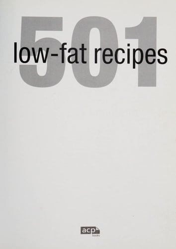 501 Low-Fat Recipes