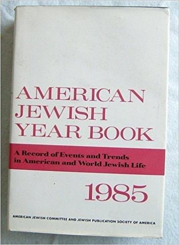 American Jewish Year Book ; 85