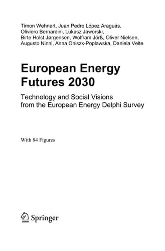 European Energy Futures 2030: Technology and Social Visions from the European Energy Delphi Survey