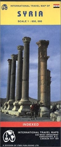 Syria Travel Map by ITMB (Travel Reference Map)