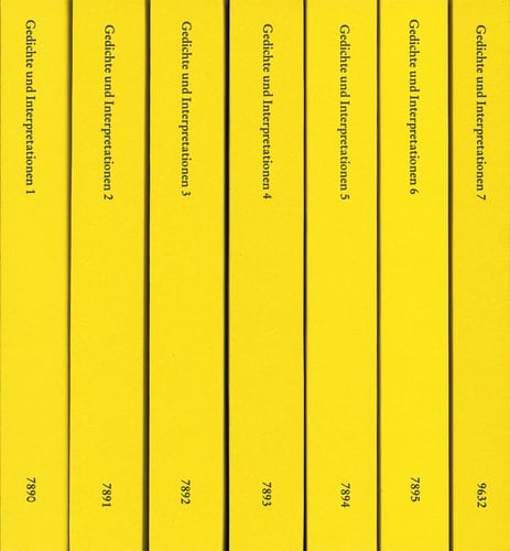 Gedichte und Interpretationen Eine Interpretationssammlung zur deutschen Lyrik von der Renaissance bis zur Gegenwart