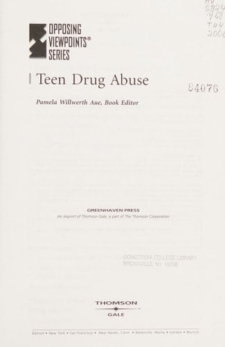 Teen Drug Abuse