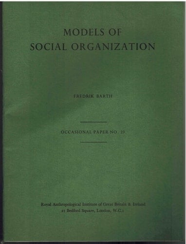 Models of Social Organization (no.23)