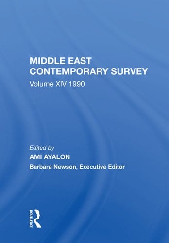 Middle East Contemporary Survey, Volume Xiv 1990