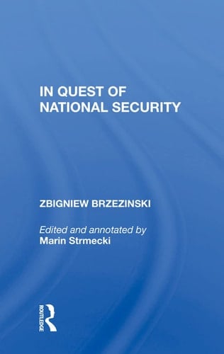 In Quest of National Security