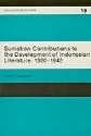 Sumatran Contributions to the Development of Indonesian Literature, 1929-1942
