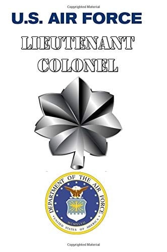 U. S. Air Force Lieutenant Colonel Officer Rank Insignia - Composition Notebook Journal Diary, College Ruled, 150 Pages