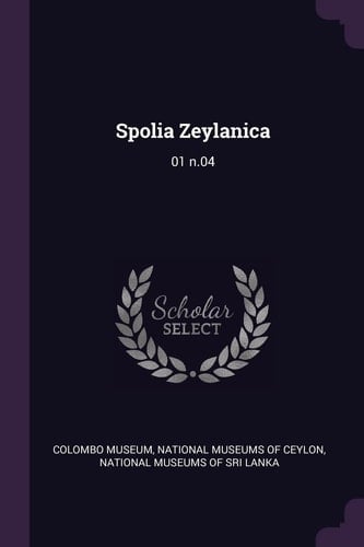 Spolia Zeylanica 01 N. 04