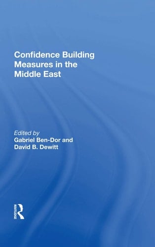 Confidence Building Measures in the Middle East