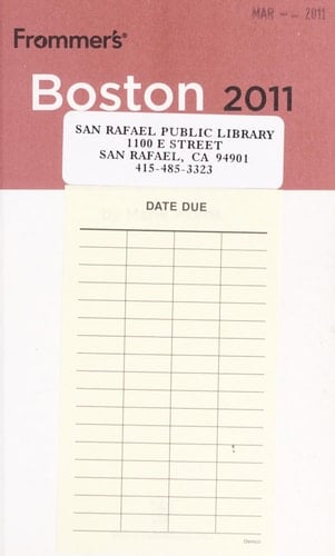 Frommer's Boston 2011