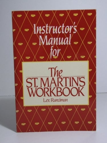 Instructor's Manual for the St. Martin's Workbook