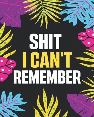 Shit I Can't Remember: Password Keeper Book To Save Internet Address and Password Username