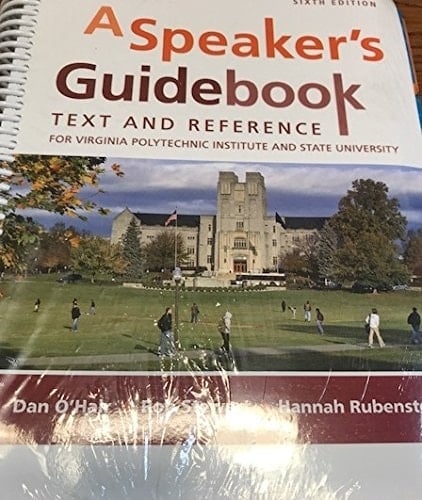 A Speaker's Guidebook (Virginia Tech)