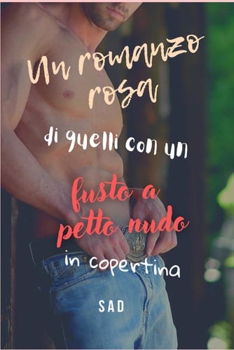Un romanzo rosa di quelli con un fusto a petto nudo in copertina (Italian Edition)