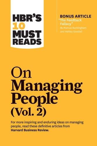 HBR's 10 Must Reads on Managing People