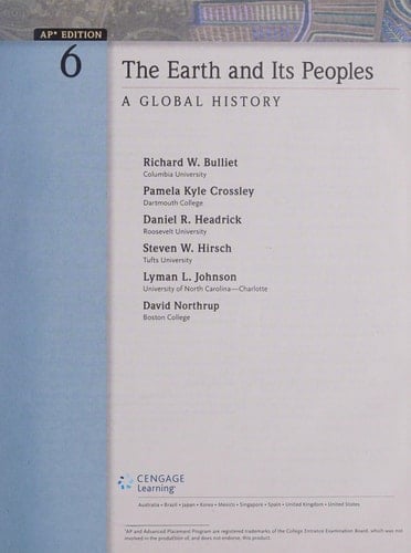 The Earth and Its Peoples A Global History