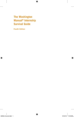 The Washington Manual Internship Survival Guide