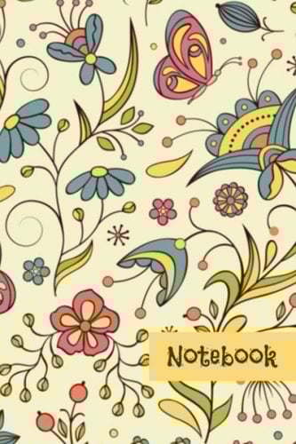 Vintage floral notebook: Quirky style
