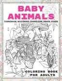 Baby Animals - Coloring Book for Adults - Tasmanian, Wild Boar, Chameleon, Snake, Other