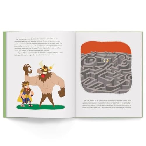 Herois contra monstres: Els mites de Teseu i el minotaure, Perseu i Medusa, i Èdip i l’esfinx, convertits en divertits contes per a nens / Llibre amb jocs i activitats per a nens