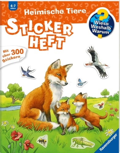 Stickerheft heimische Tiere