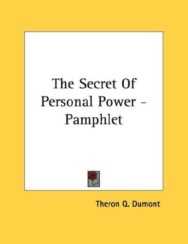 The Secret Of Personal Power - Pamphlet