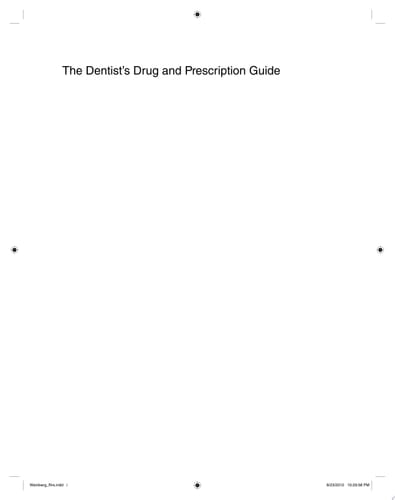 The Dentist's Drug and Prescription Guide