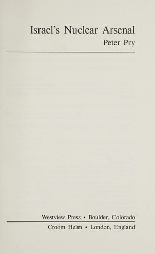 Israel's Nuclear Arsenal