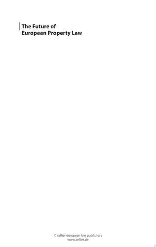 The Future of European Property Law n.a.