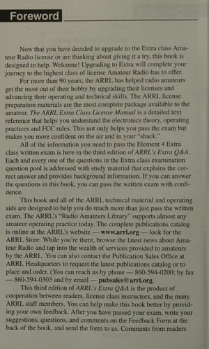 The ARRL's Extra Q&A All You Need to Pass Your Extra Class Exam!
