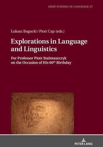 Explorations in Language and Linguistics