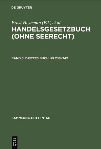 Drittes Buch: §§ 238-342