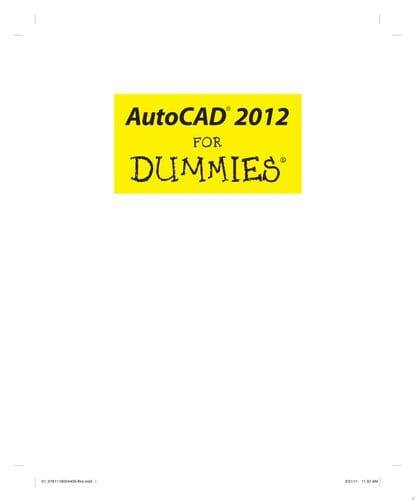 AutoCAD 2012 For Dummies