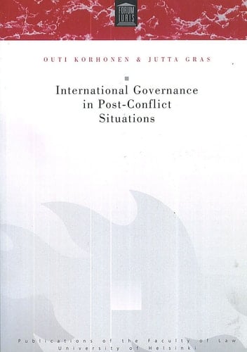 International Governance in Post-conflict Situations