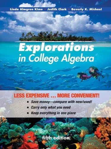 Explorations in College Algebra 5e Binder Ready Version + WileyPLUS Registration Card