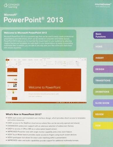 Microsoft PowerPoint 2013 Coursenotes