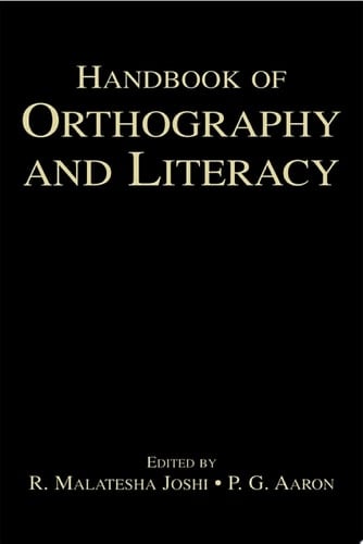 Handbook of Orthography and Literacy
