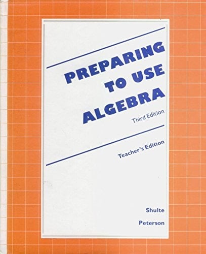 Preparing to use algebra