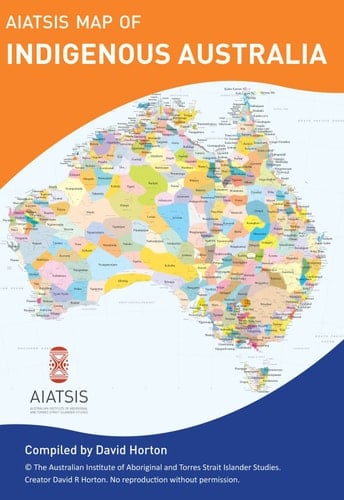 Aboriginal Australia Map - small folded