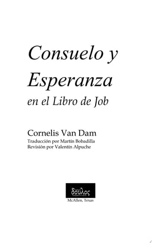 Consuelo y Esperanza en el Libro de Job