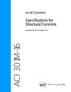 ACI 301M-16 Specifications for Concrete (metric)
