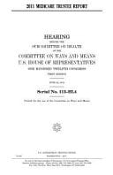 2011 Medicare Trustee Report