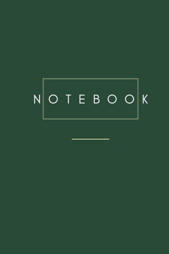 Graph Paper 120 pages A5 Notebook Journal Paperback: Minimalistic, College Style, Dark Green