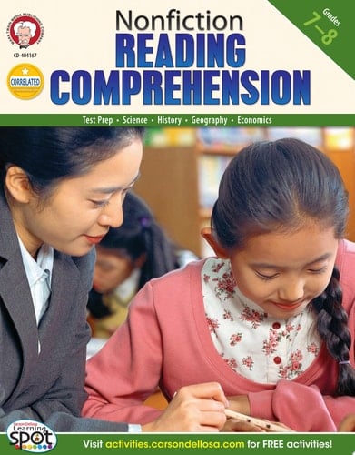 Nonfiction Reading Comprehension, Grades 7 - 8