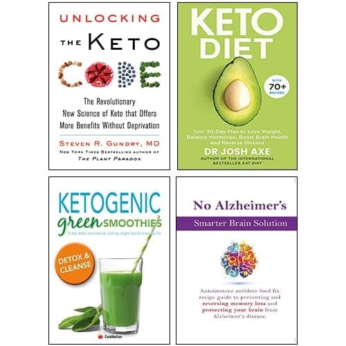 The Keto Diet, Ketogenic Green Smoothies, No Alzheimer's Smarter Brain Keto Solution, Unlocking the Keto Code [Hardcover] 4 Books Collection Set