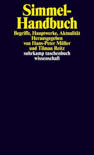 Simmel-Handbuch Begriffe, Hauptwerke, Aktualität